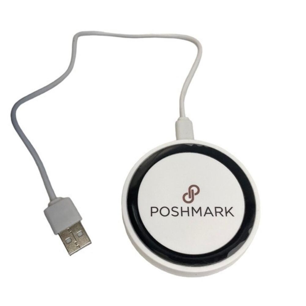 Poshmark Logo Wireless Charging Pad Qi Phone Charger USB Desk Pad Swag NEW